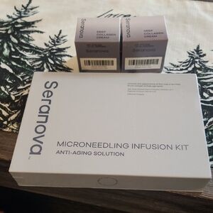 Microneedling Infusion Kit with Deep Collagen Cream - Gray and Purple